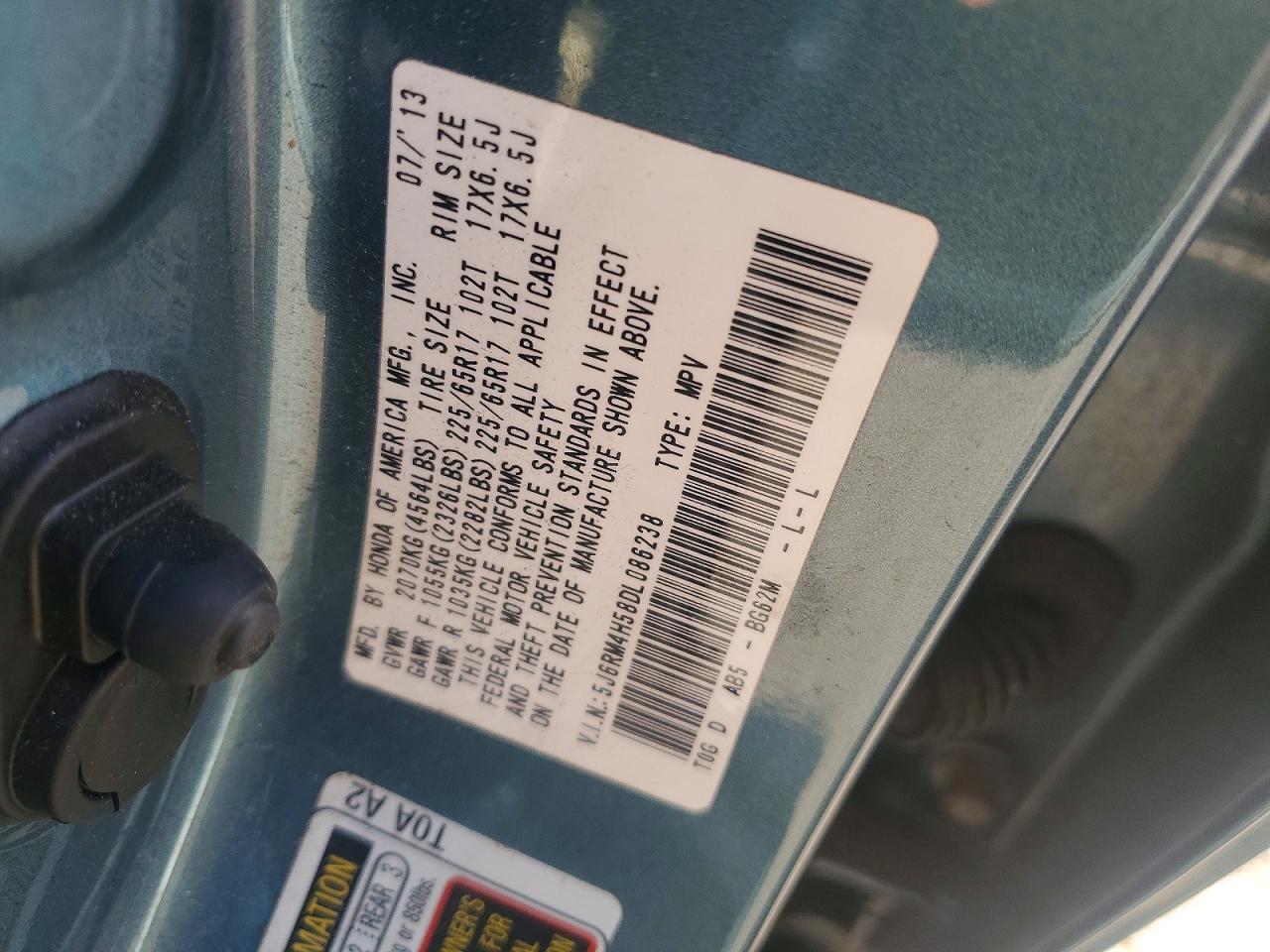 2013 HONDA CR-V EX photo 37