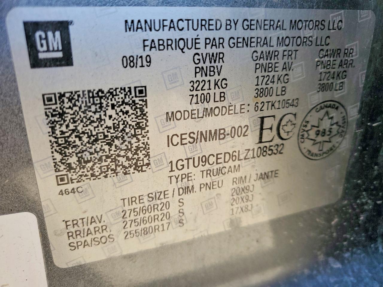 2020 GMC SIERRA K1500 ELEVATION photo 12