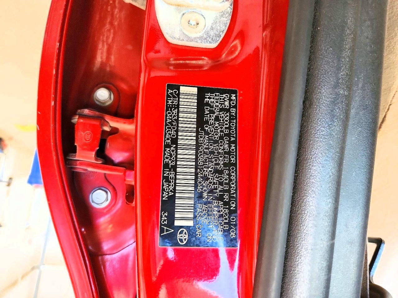 2008 TOYOTA YARIS BASE photo 31