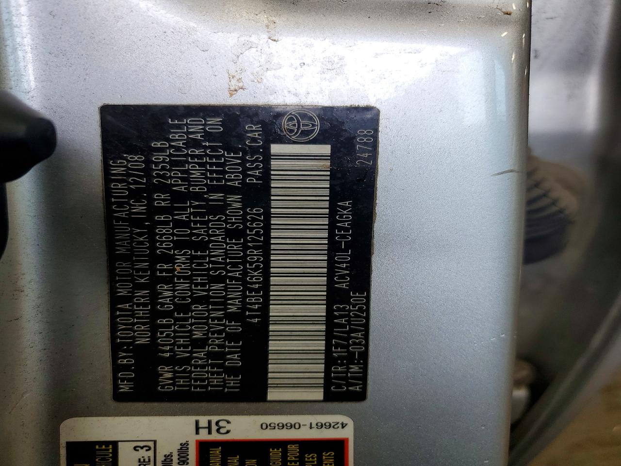 2009 TOYOTA CAMRY XLE photo 34