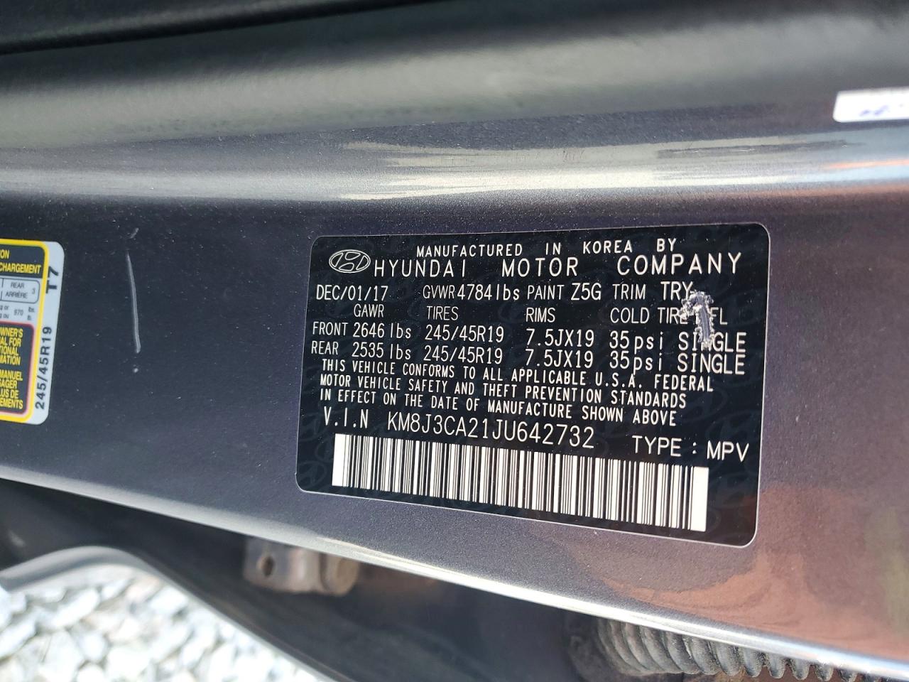 2018 HYUNDAI TUCSON LIMITED photo 25