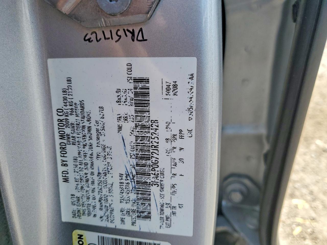 2018 FORD FUSION S photo 23