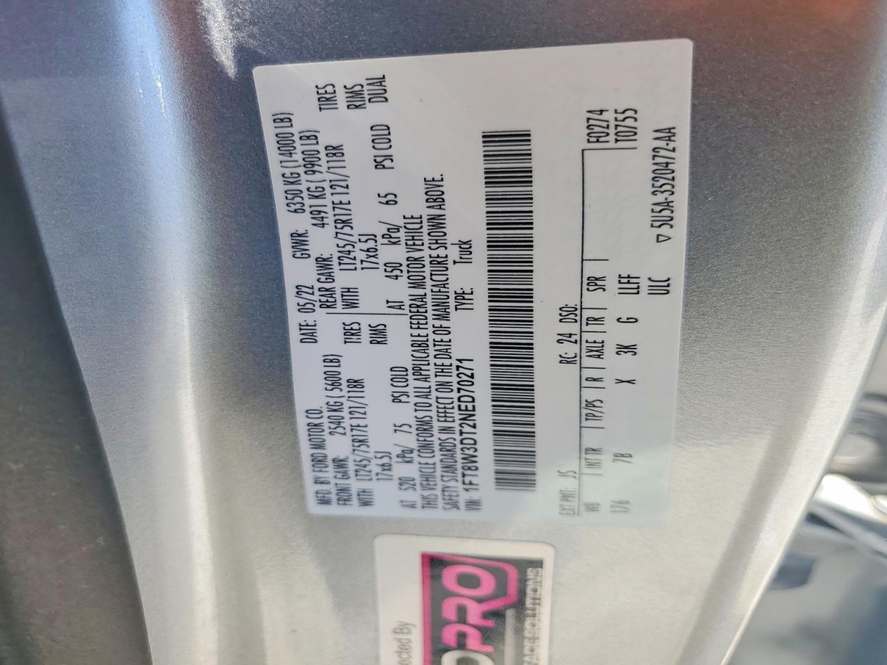 2022 FORD F350 SUPER DUTY photo 34