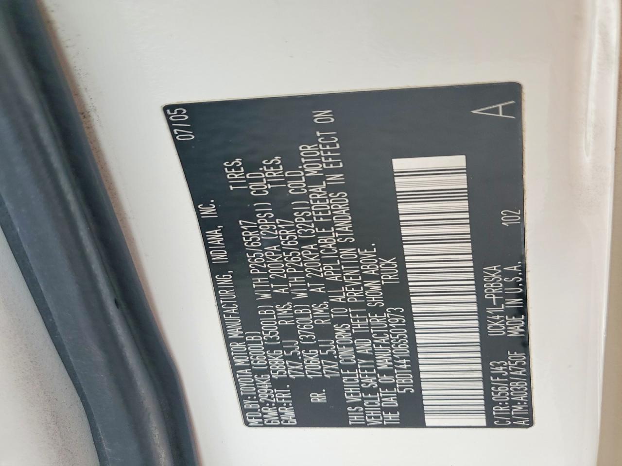 2006 TOYOTA TUNDRA photo 23