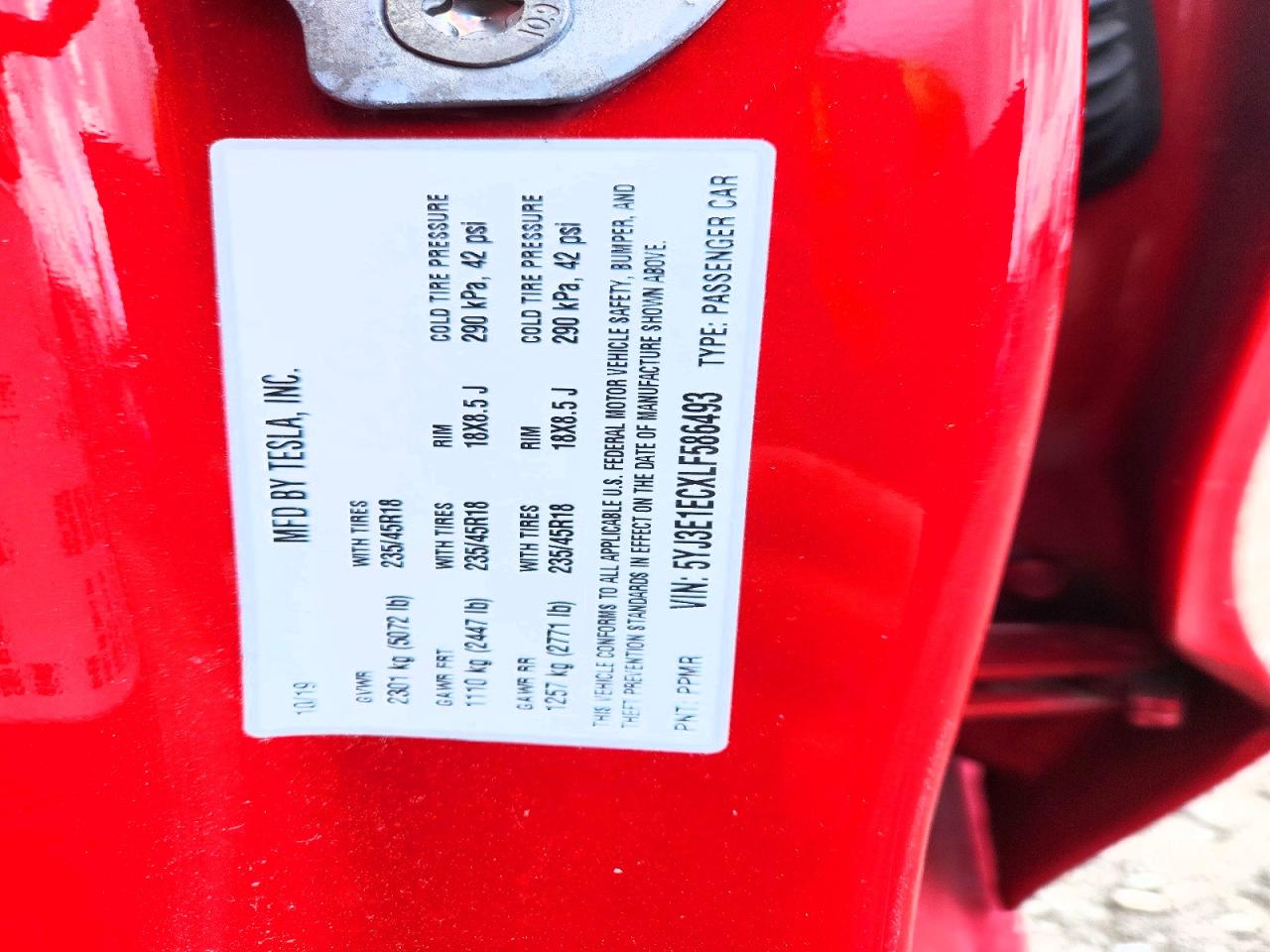 2020 TESLA MODEL 3 photo 12