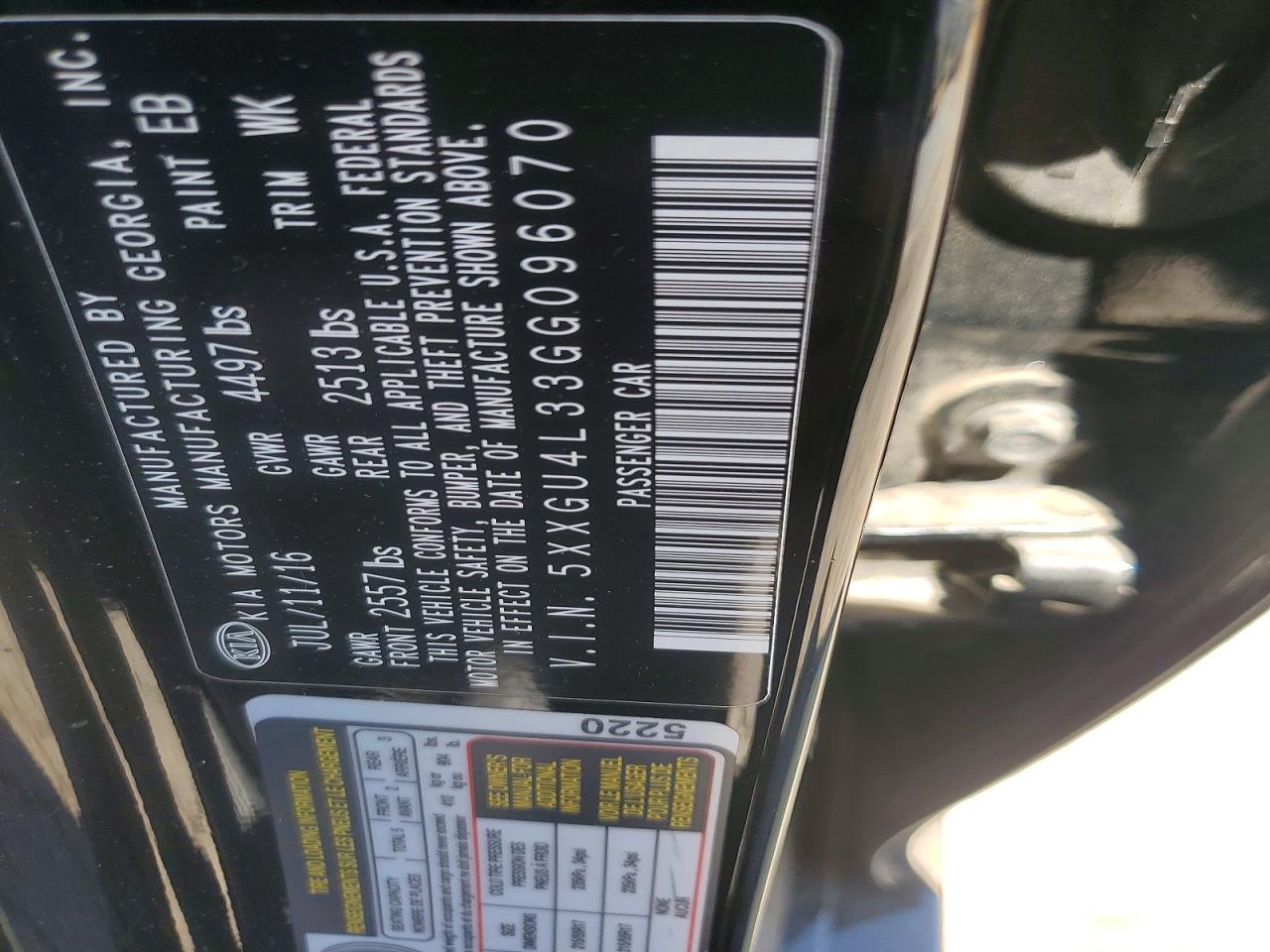 2016 KIA OPTIMA EX photo 23