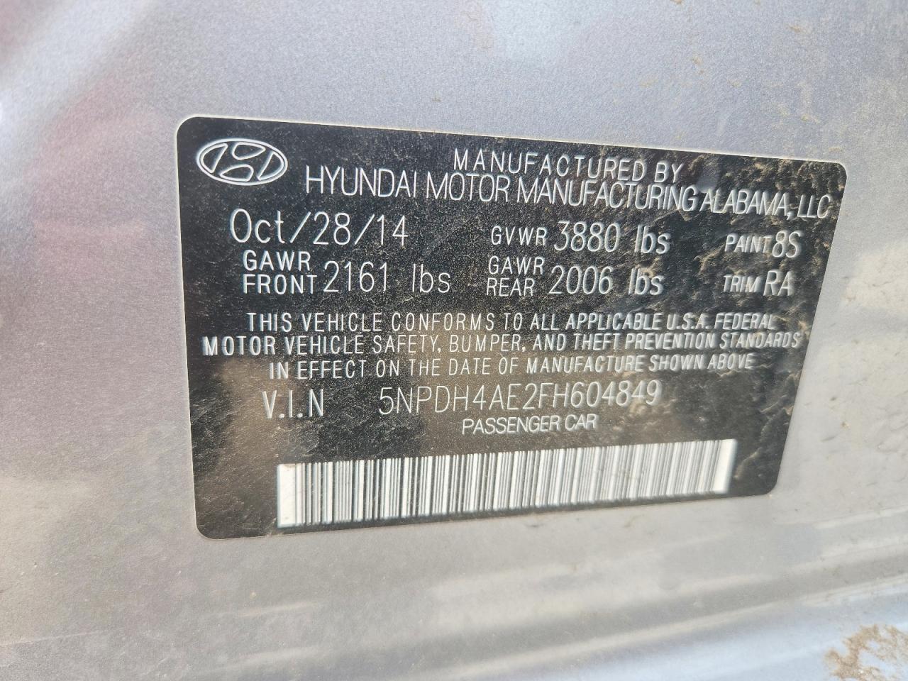 2015 HYUNDAI ELANTRA SE photo 23