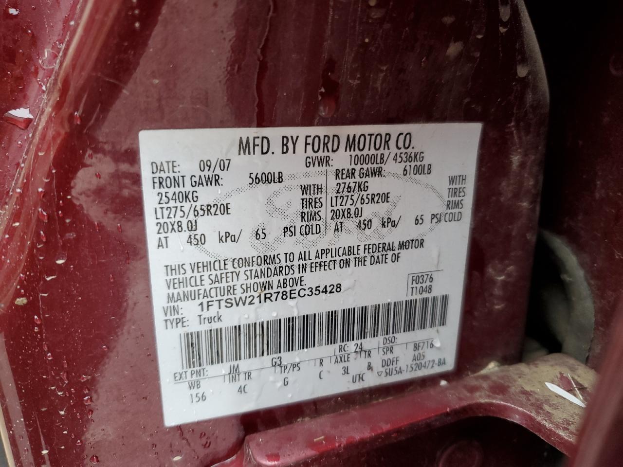 2008 FORD F250 SUPER DUTY photo 34