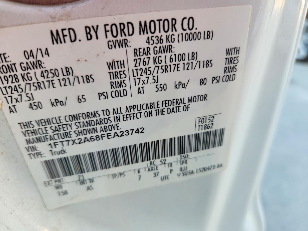 2015 FORD F250 SUPER DUTY photo 34