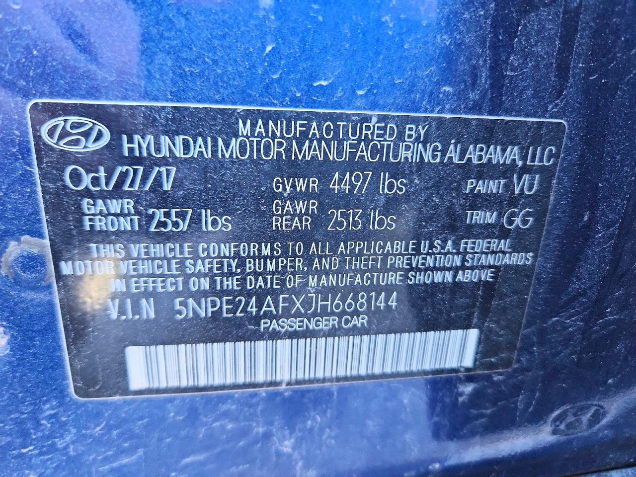 2018 HYUNDAI SONATA SE photo 12