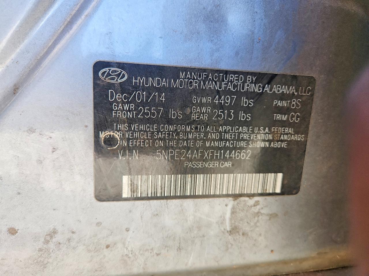 2015 HYUNDAI SONATA SE photo 23