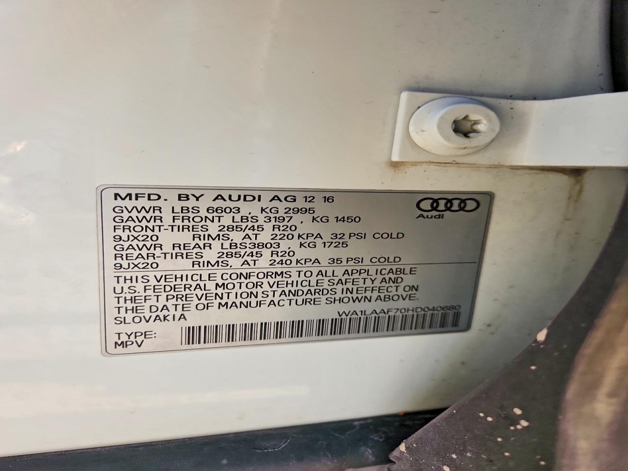 2017 AUDI Q7 PREMIUM PLUS photo 25