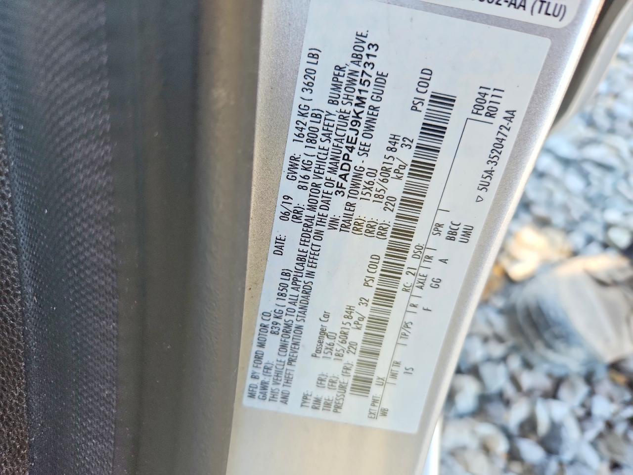 2019 FORD FIESTA SE photo 23