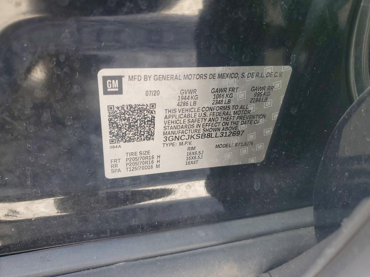 2020 CHEVROLET TRAX LS photo 23