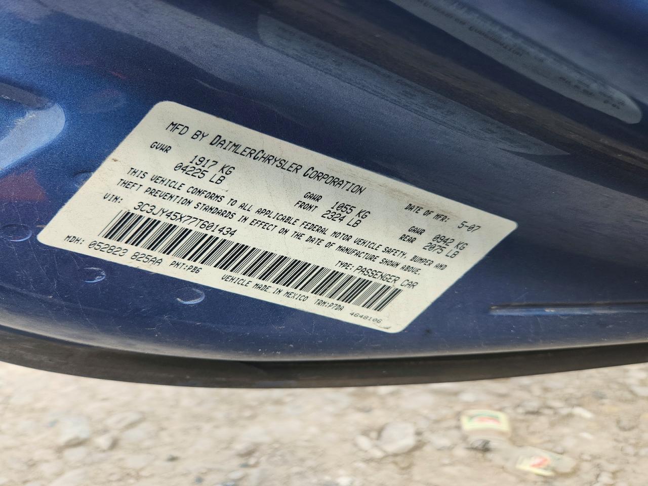 2007 CHRYSLER PT CRUISER photo 23