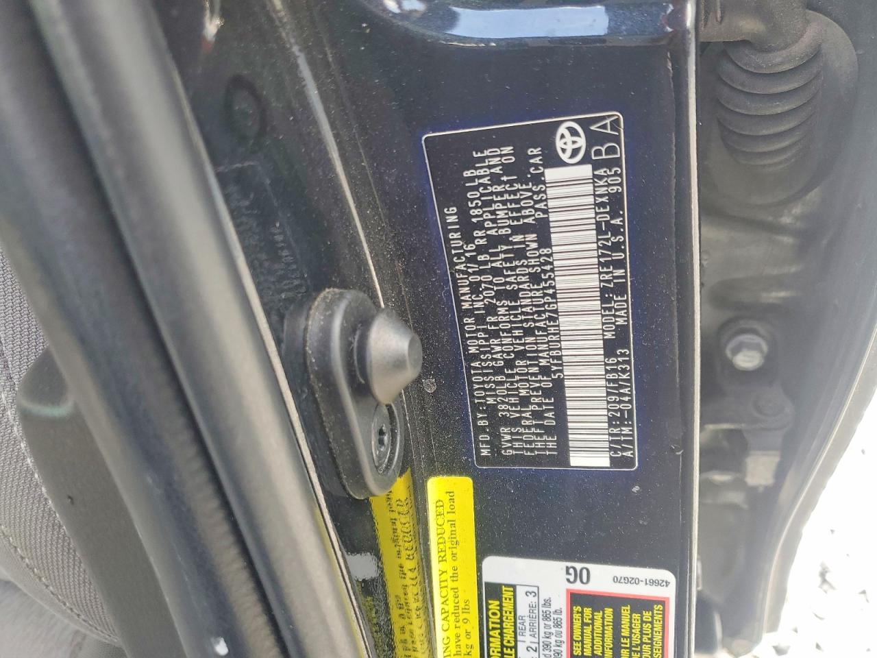 2016 TOYOTA COROLLA LE photo 23