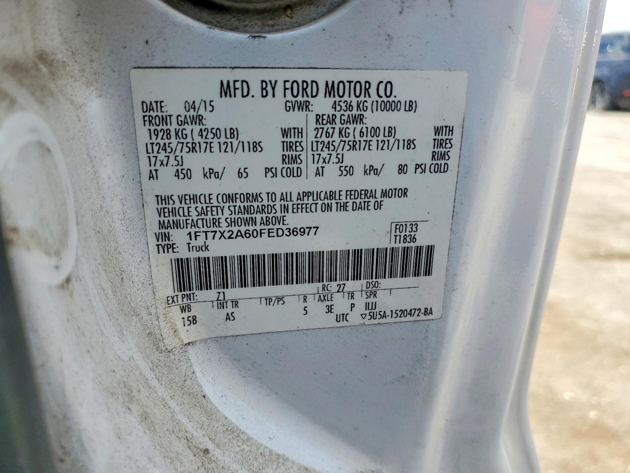 2015 FORD F250 SUPER DUTY photo 23