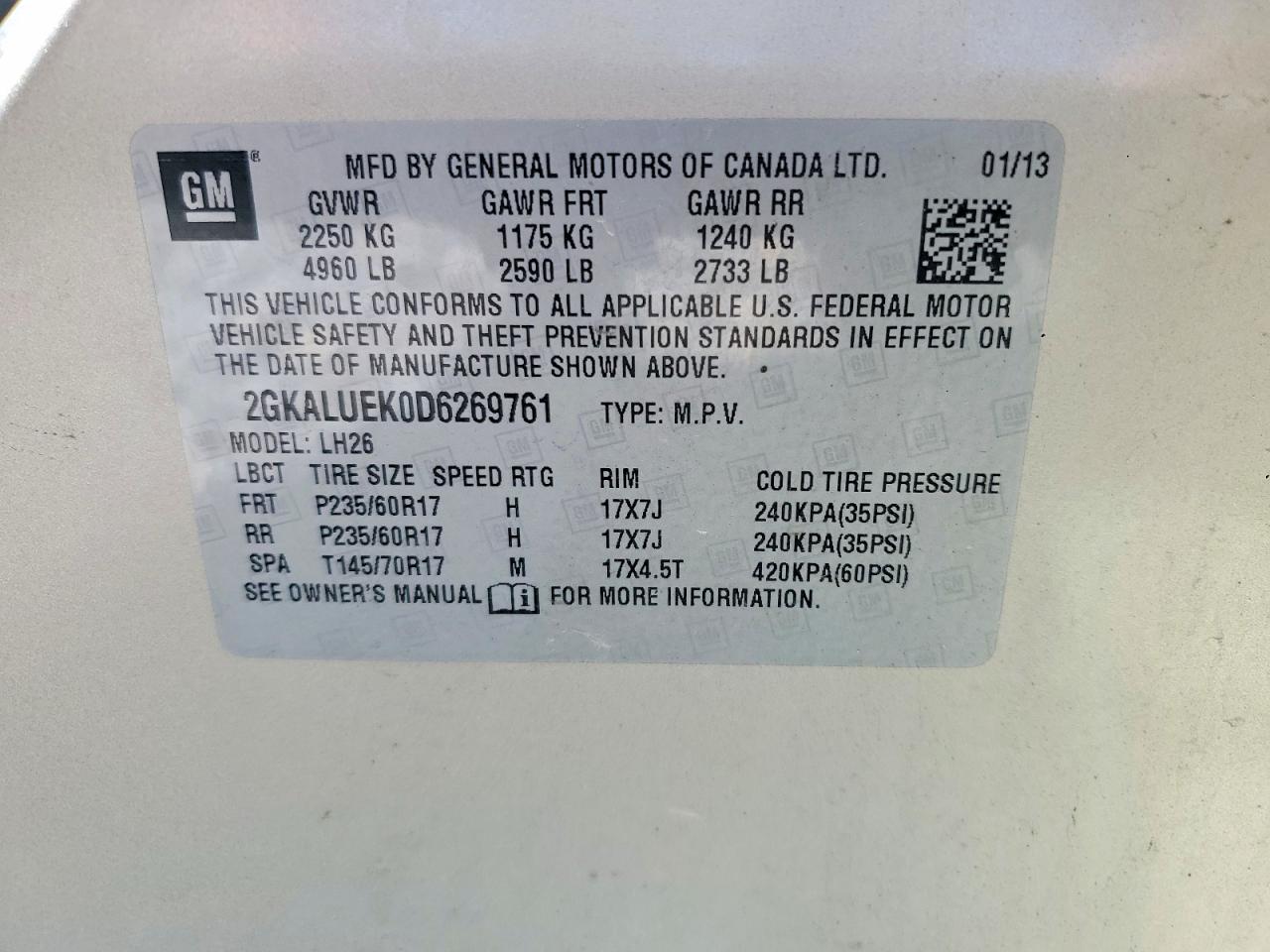 2013 GMC TERRAIN SLT photo 34