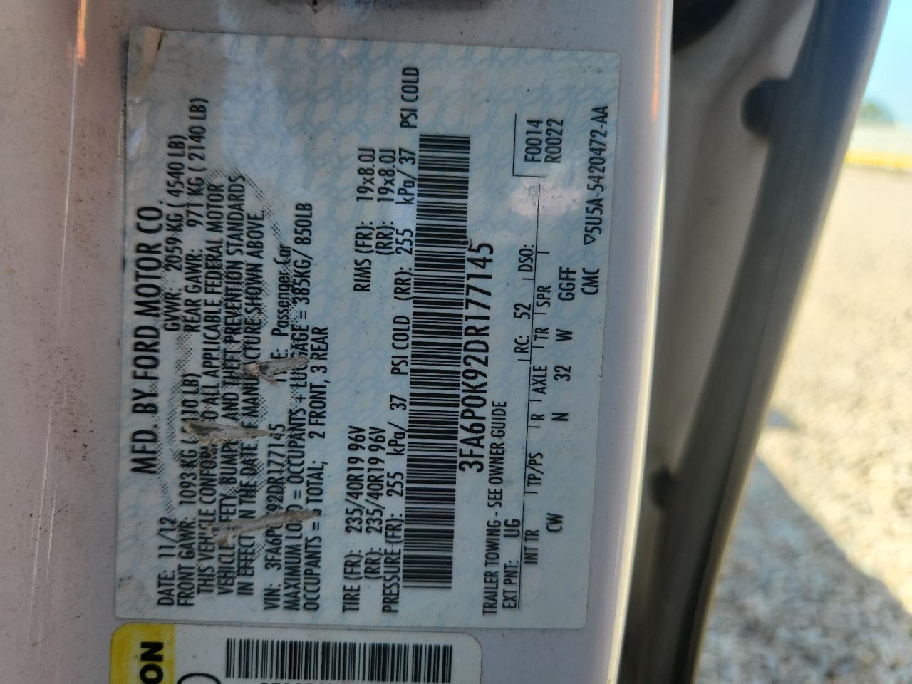 2013 FORD FUSION TITANIUM photo 34