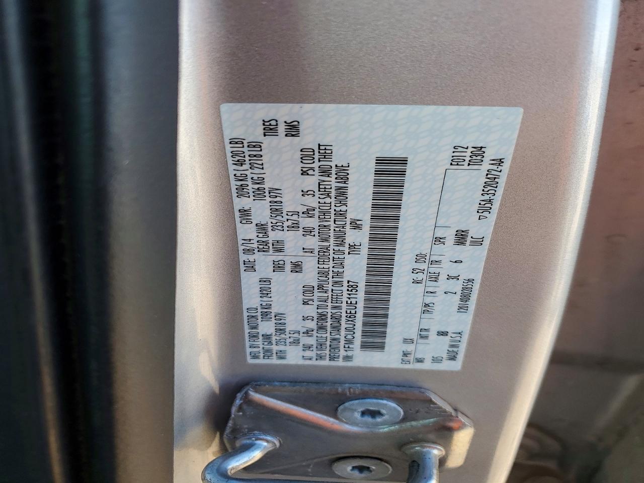 2014 FORD ESCAPE TITANIUM photo 25