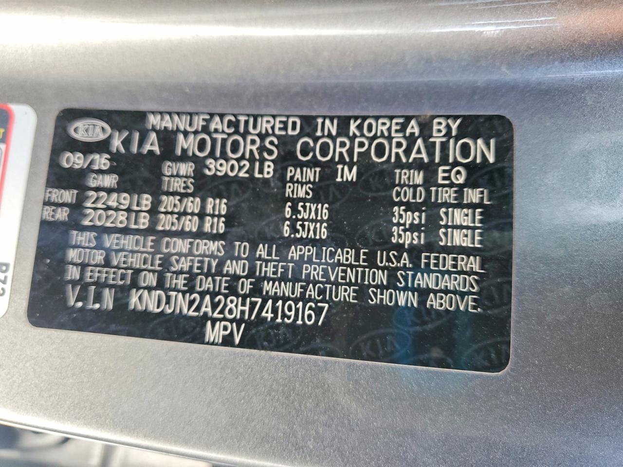 2017 KIA SOUL BASE photo 40