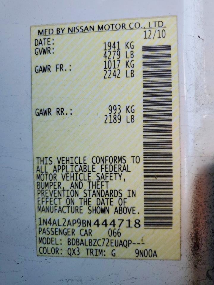 2011 NISSAN ALTIMA 2.5 photo 23