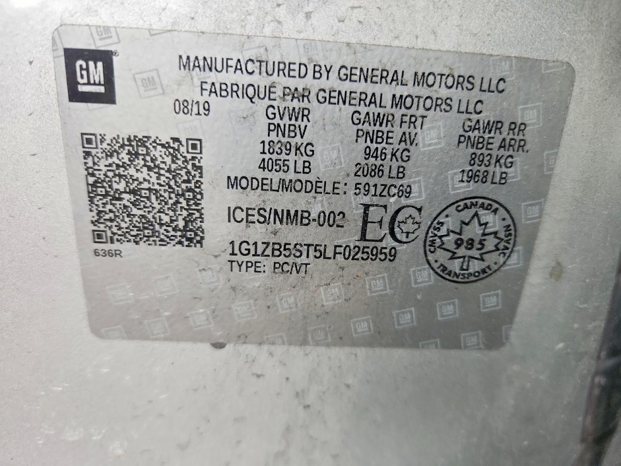 2020 CHEVROLET MALIBU LS photo 23