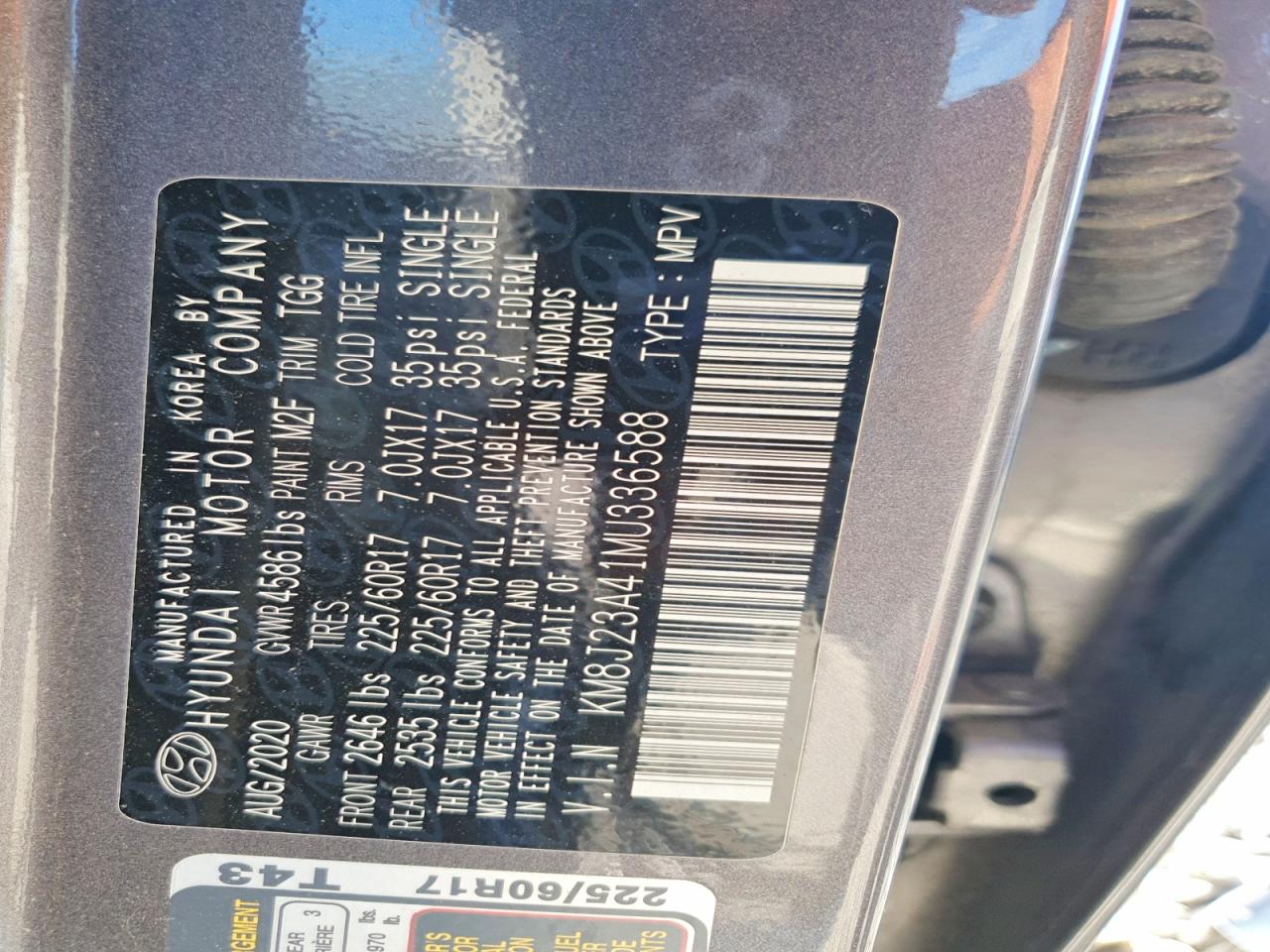 2021 HYUNDAI TUCSON SE photo 40