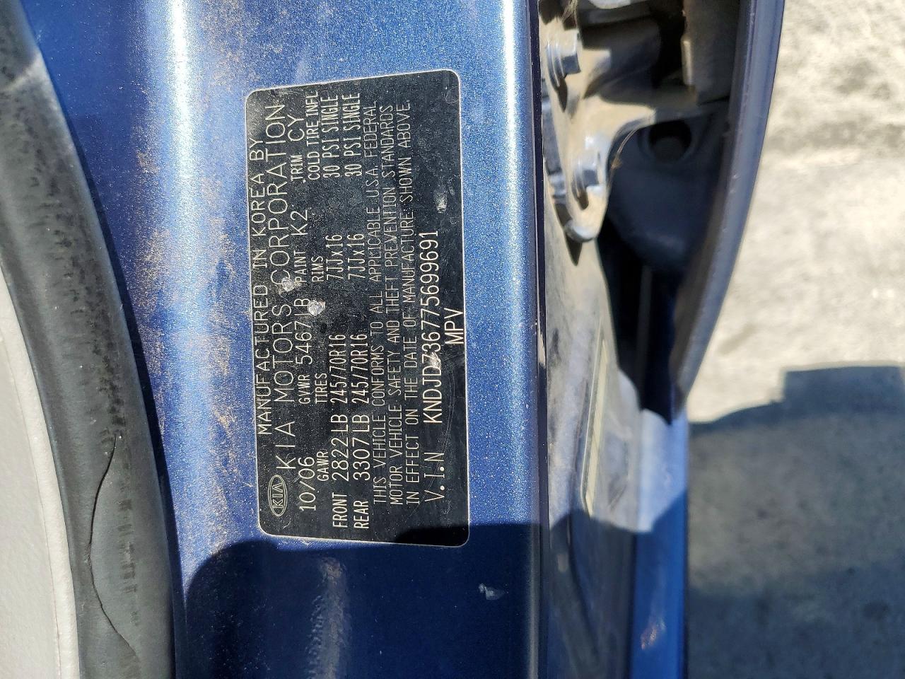 2007 KIA SORENTO BASE photo 34