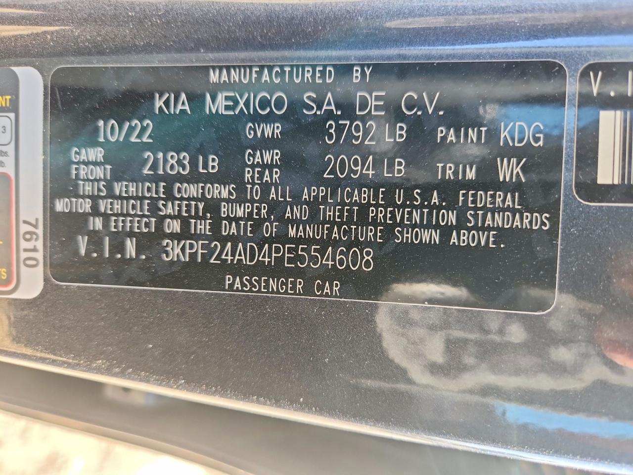 2023 KIA FORTE LXS photo 34