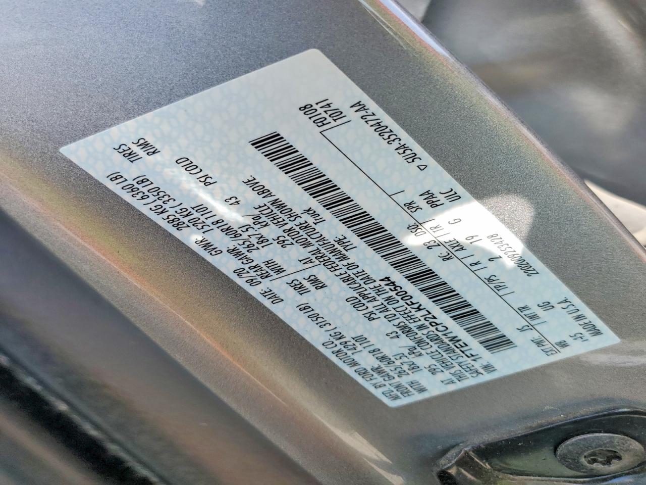 2020 FORD F150 SUPERCREW photo 34