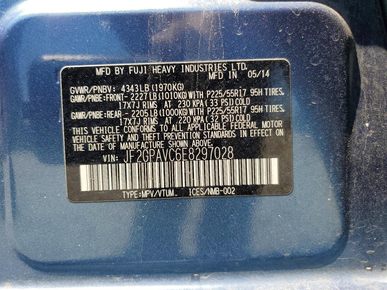 2014 SUBARU XV CROSSTREK 2.0 PREMIUM photo 13