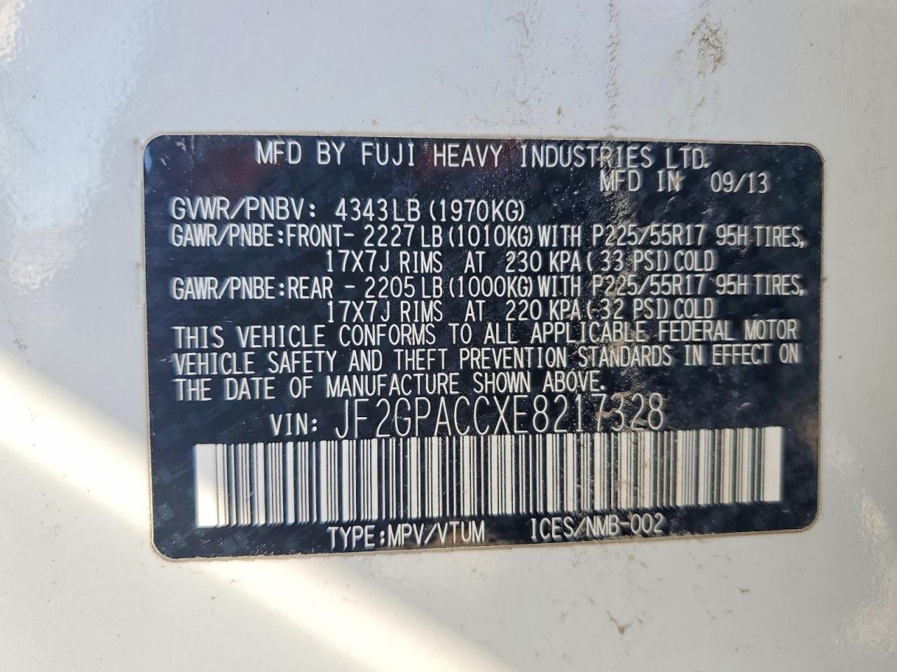2014 SUBARU XV CROSSTREK 2.0 PREMIUM photo 25