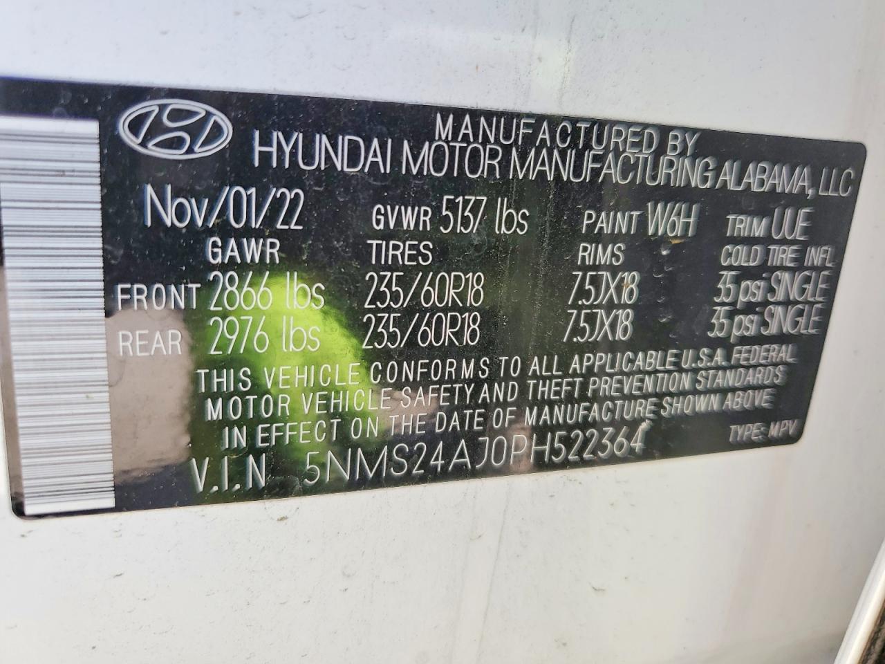 2023 HYUNDAI SANTA FE SEL photo 25
