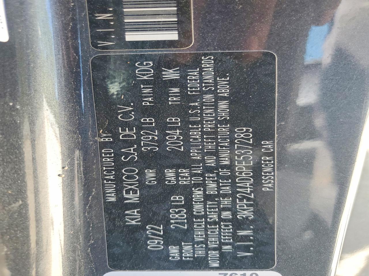 2023 KIA FORTE LXS photo 23