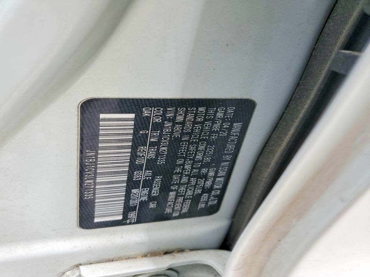 2020 NISSAN ROGUE SPORT S photo 14
