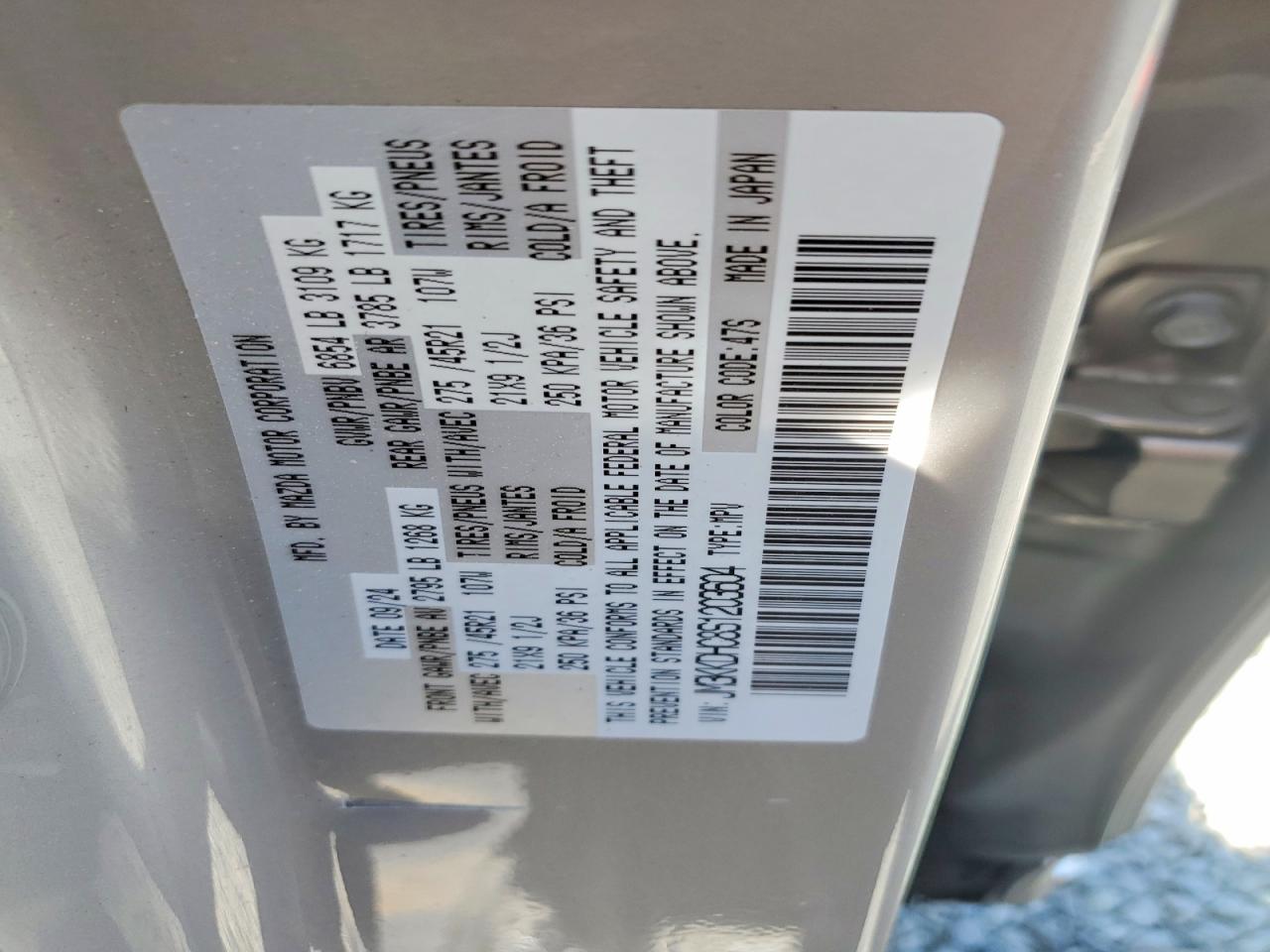 2025 MAZDA CX-90 PREMIUM photo 25