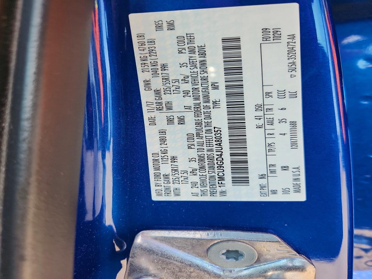 2018 FORD ESCAPE SE photo 37