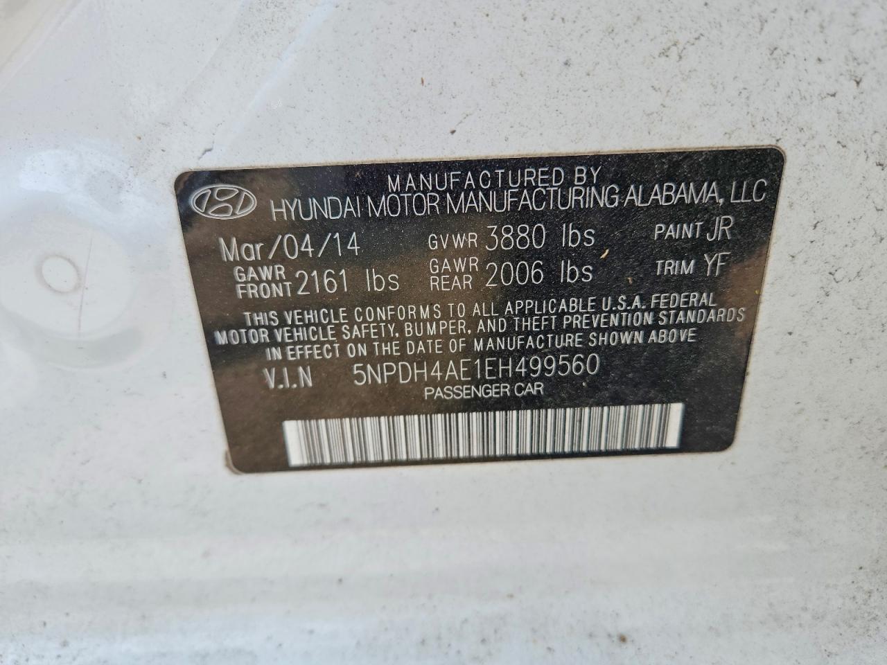 2014 HYUNDAI ELANTRA SE photo 23