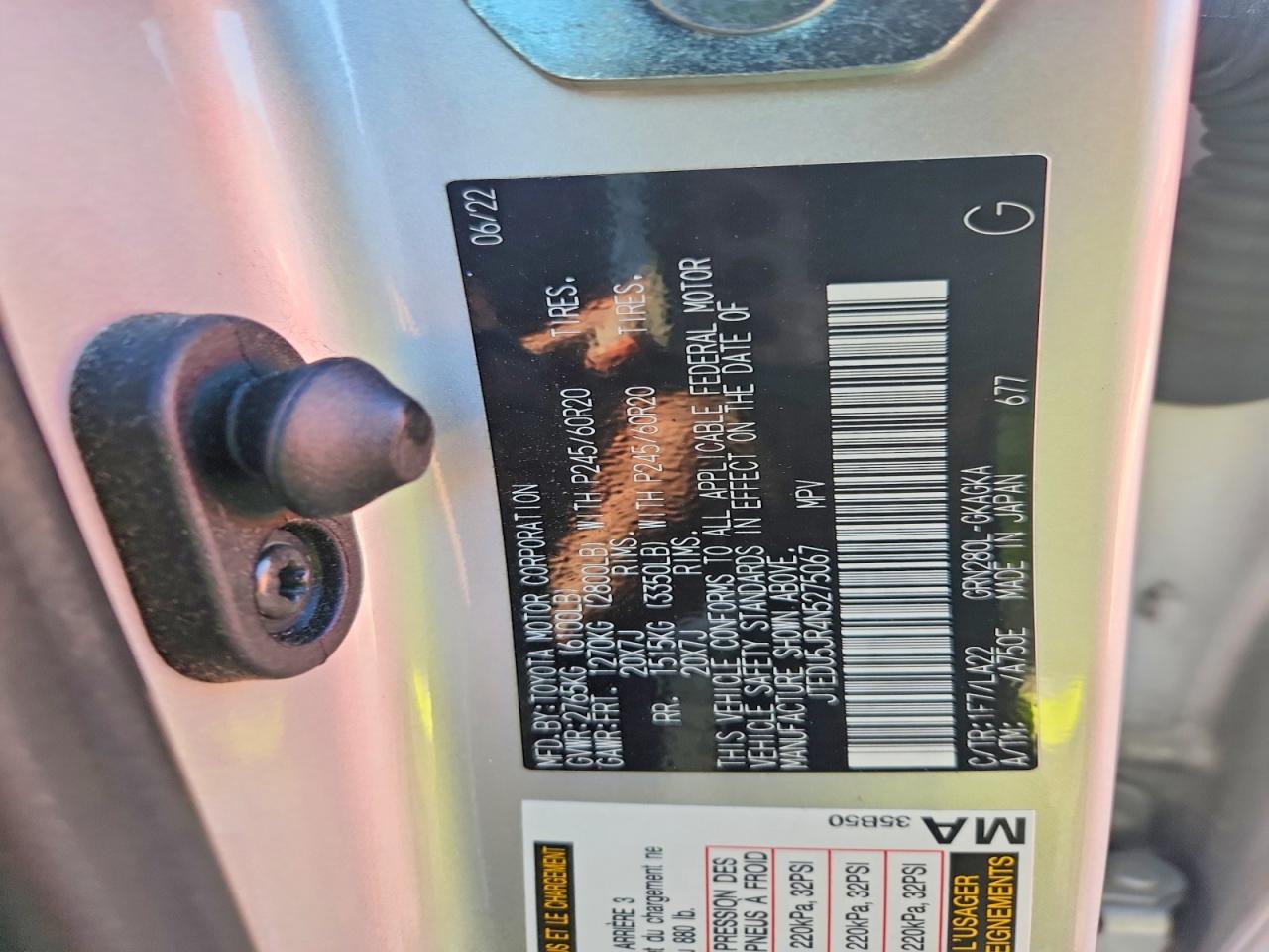 2022 TOYOTA 4RUNNER LIMITED photo 27