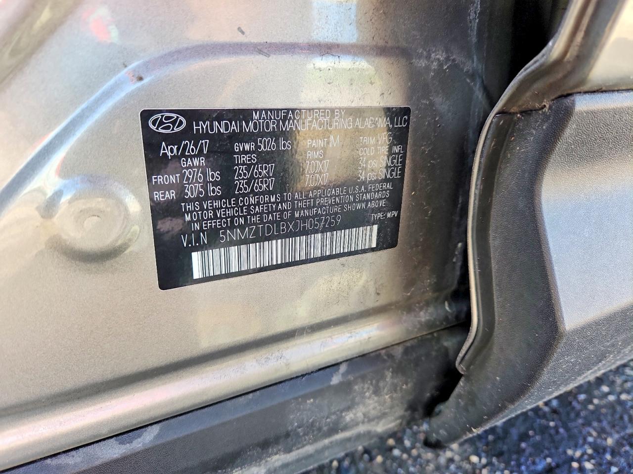 2018 HYUNDAI SANTA FE SPORT 2.4L photo 37