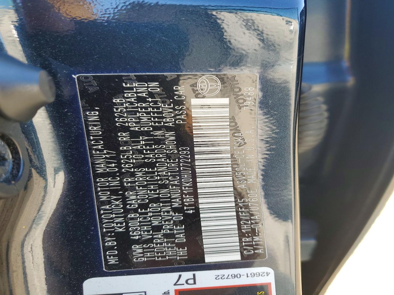 2017 TOYOTA CAMRY SE photo 12