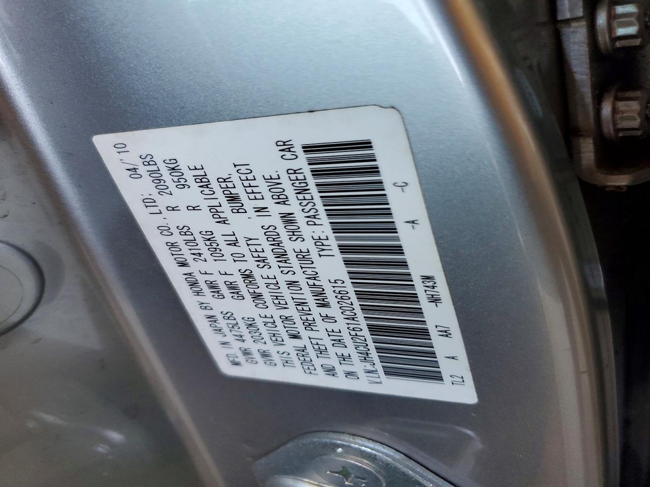 2010 ACURA TSX photo 34
