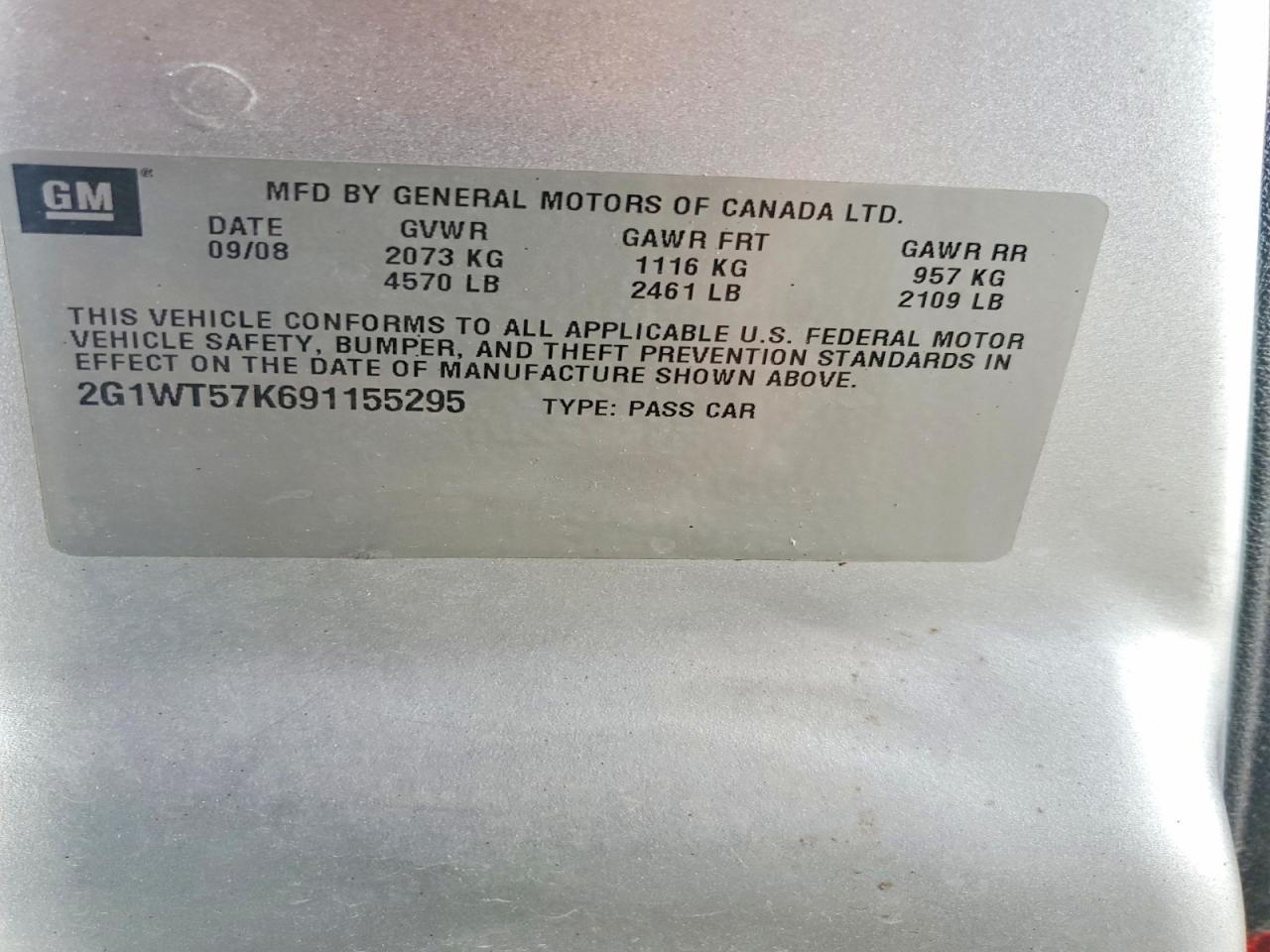 2009 CHEVROLET IMPALA 1LT photo 23
