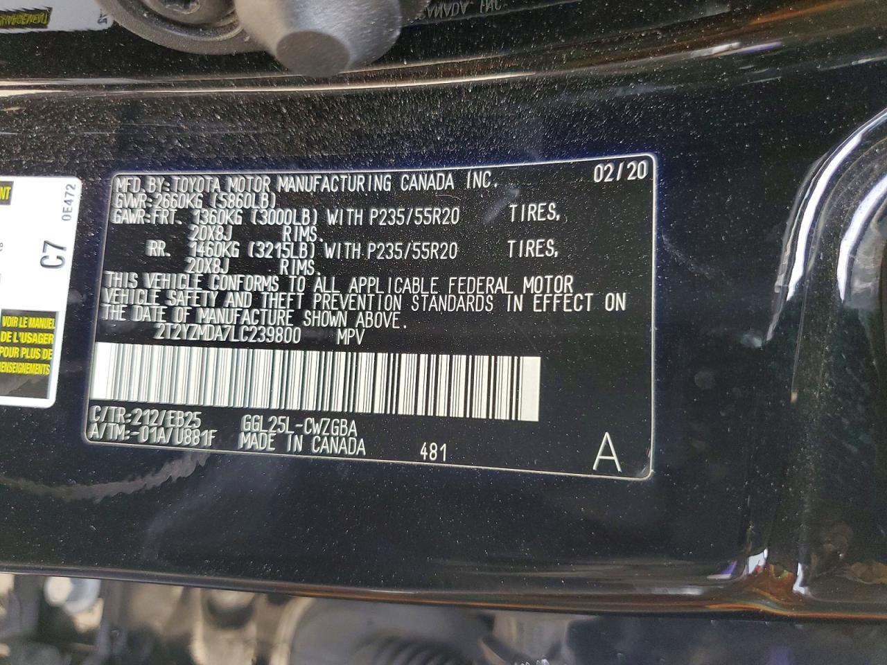 2020 LEXUS RX 350 F SPORT photo 27