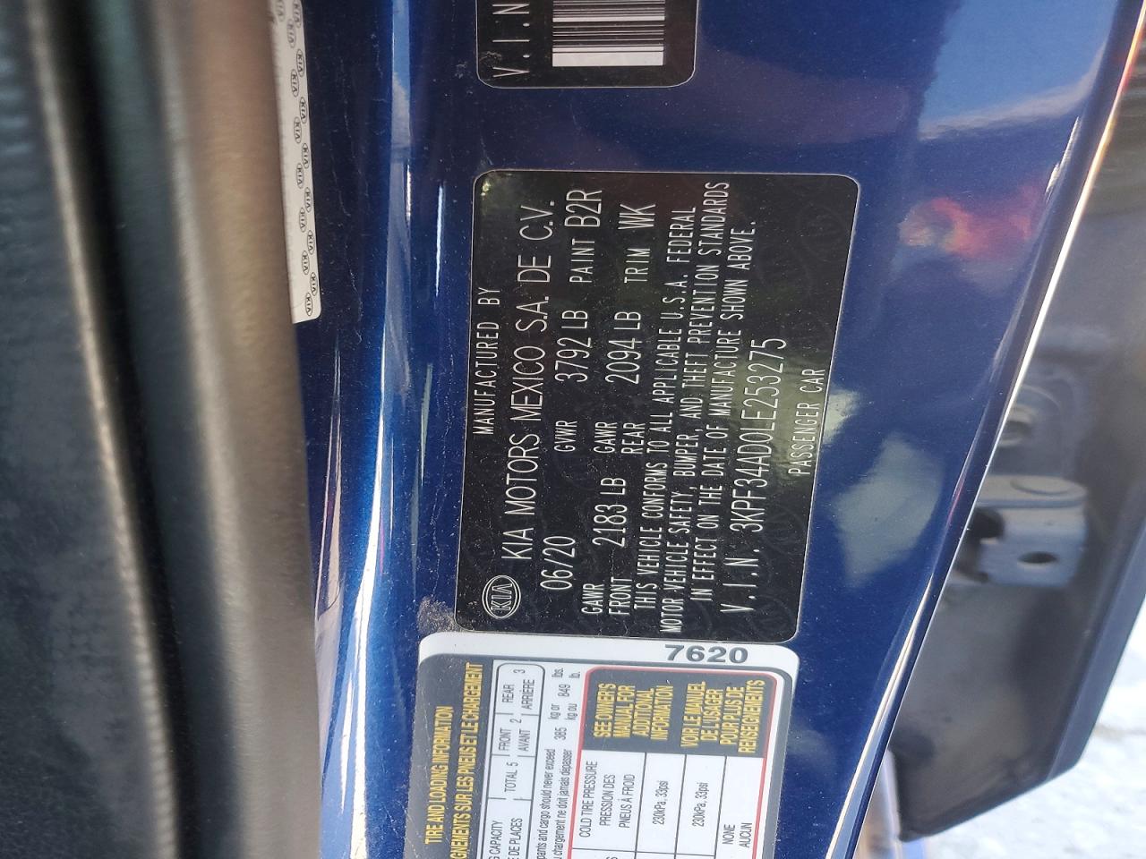 2020 KIA FORTE GT LINE photo 23
