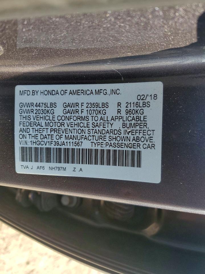 2018 HONDA ACCORD SPORT photo 23