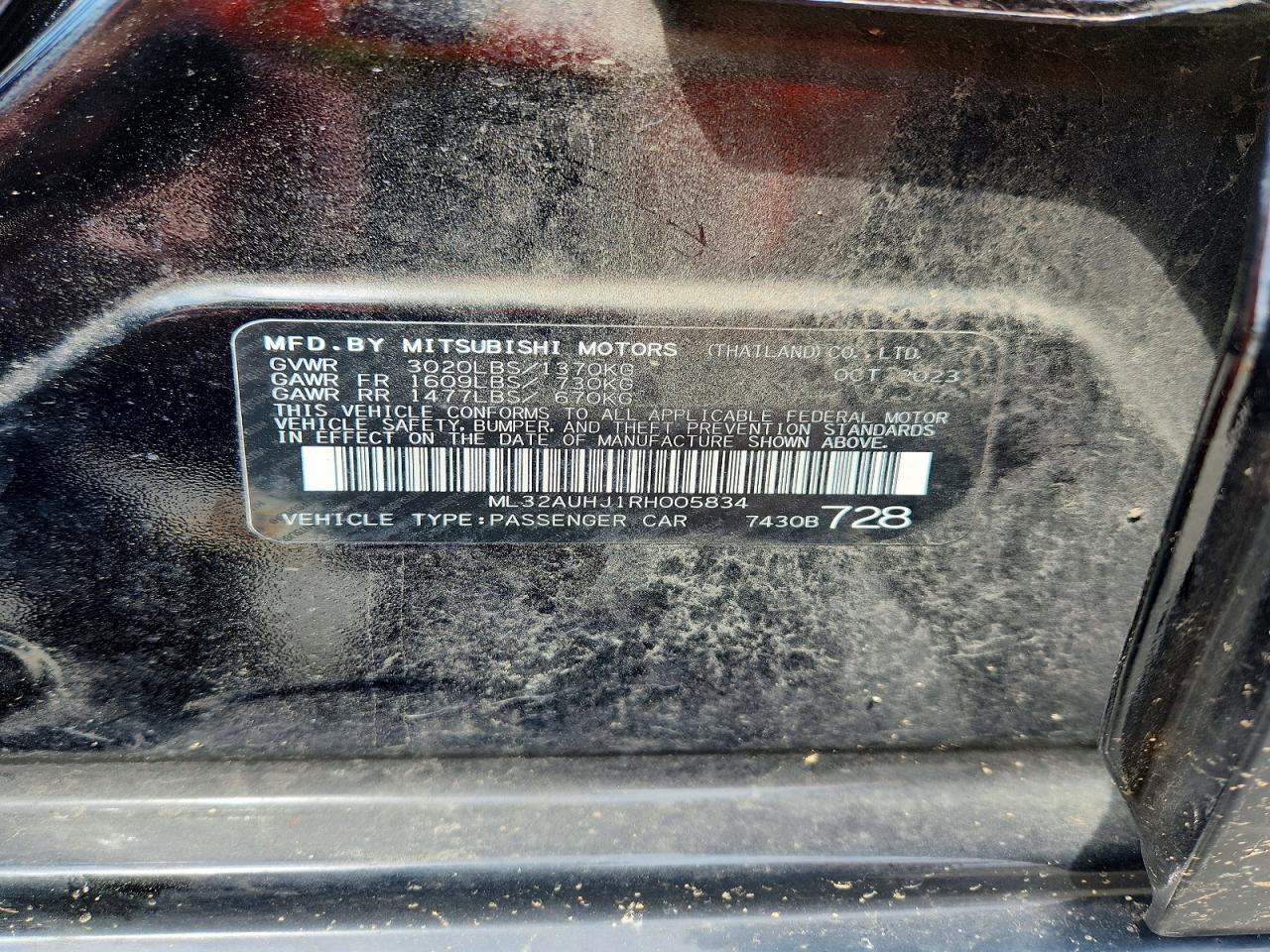 2024 MITSUBISHI MIRAGE ES photo 25