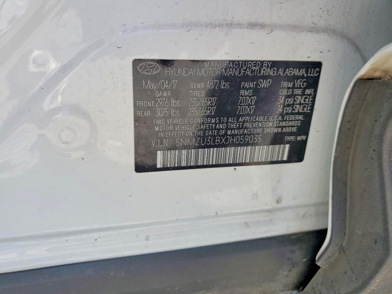 2018 HYUNDAI SANTA FE SPORT 2.4L photo 25