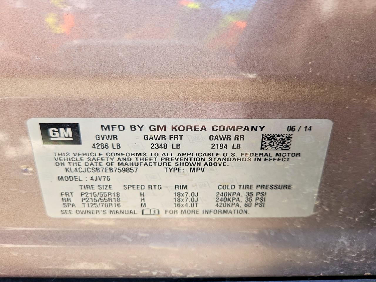 2014 BUICK ENCORE photo 14